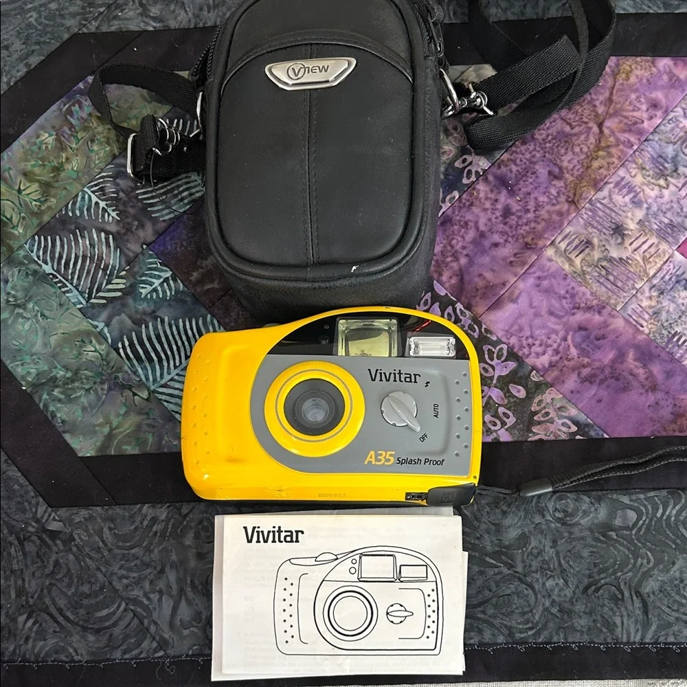 A35 Splash Proof Vivitar Yellow Camera